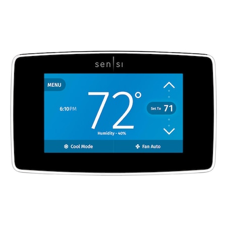White-Rodgers Sensi Built In WiFi Heating and Cooling Touch Screen Smart-Enabled Thermostat ST75